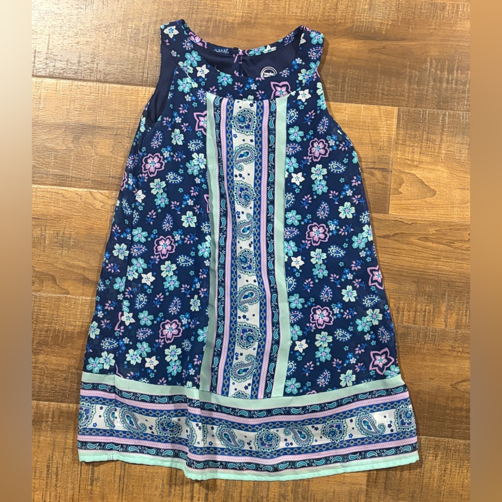 Girls Floral Sleeveless Dress